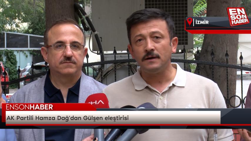 AK Partili Hamza Dağ’dan Gülşen eleştirisi