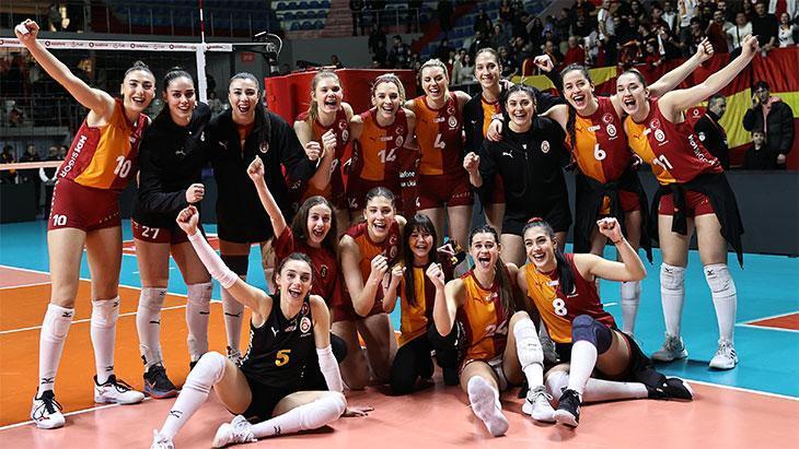 Galatasaray erteleme maçında Türk Hava Yolları’na set vermedi